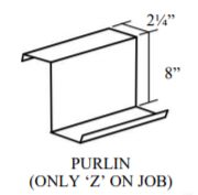 steel building frame purlin