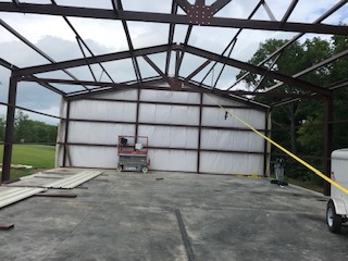 Steel Building in Process