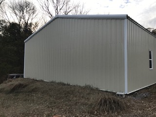 Tan Metal Building - Back