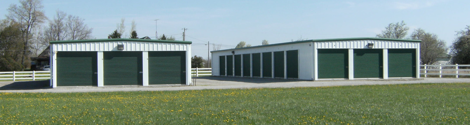 Steel Mini Storage Buildings | Green and White