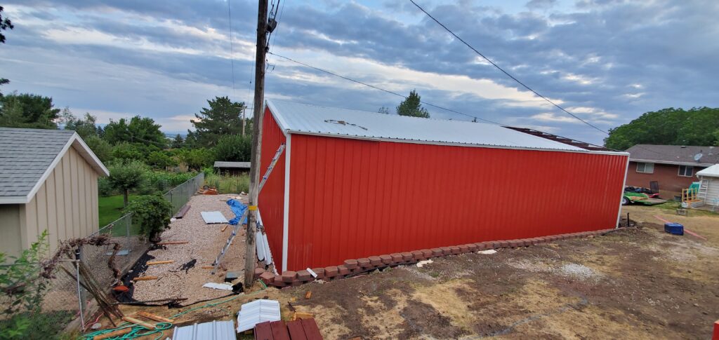 40x60x16 Garage and Shop with Boat Cover in Utah