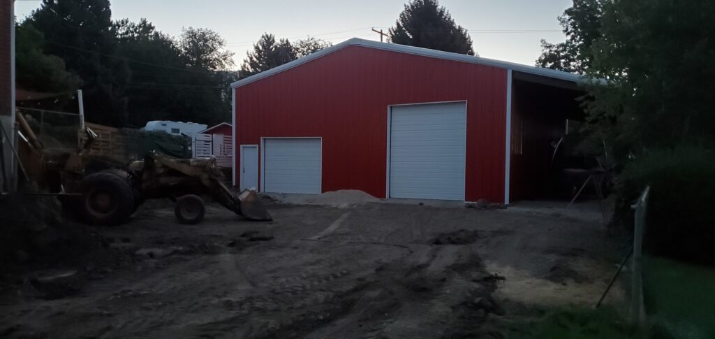 40x60x16 Garage and Shop with Boat Cover in Utah