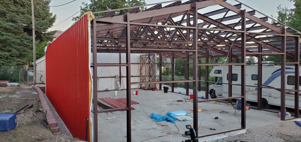 40x60x16 Garage and Shop with Boat Cover in Utah