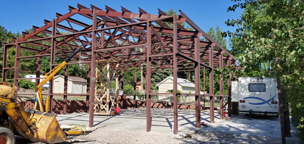 40x60x16 Garage and Shop with Boat Cover in Utah