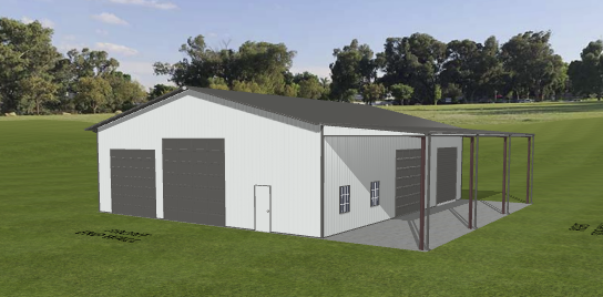A plan for a steel building in Massachusetts
